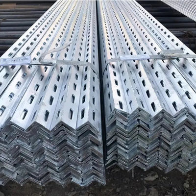 L in forma di fessura, tracciato ad angolo retto, 90 gradi, galvanizzato, rinforzato, pre-perforato