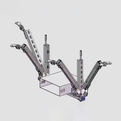 Terremoto resistente Swing Cable Tray Sismic Bracing per sistemi di sprinkler condotto